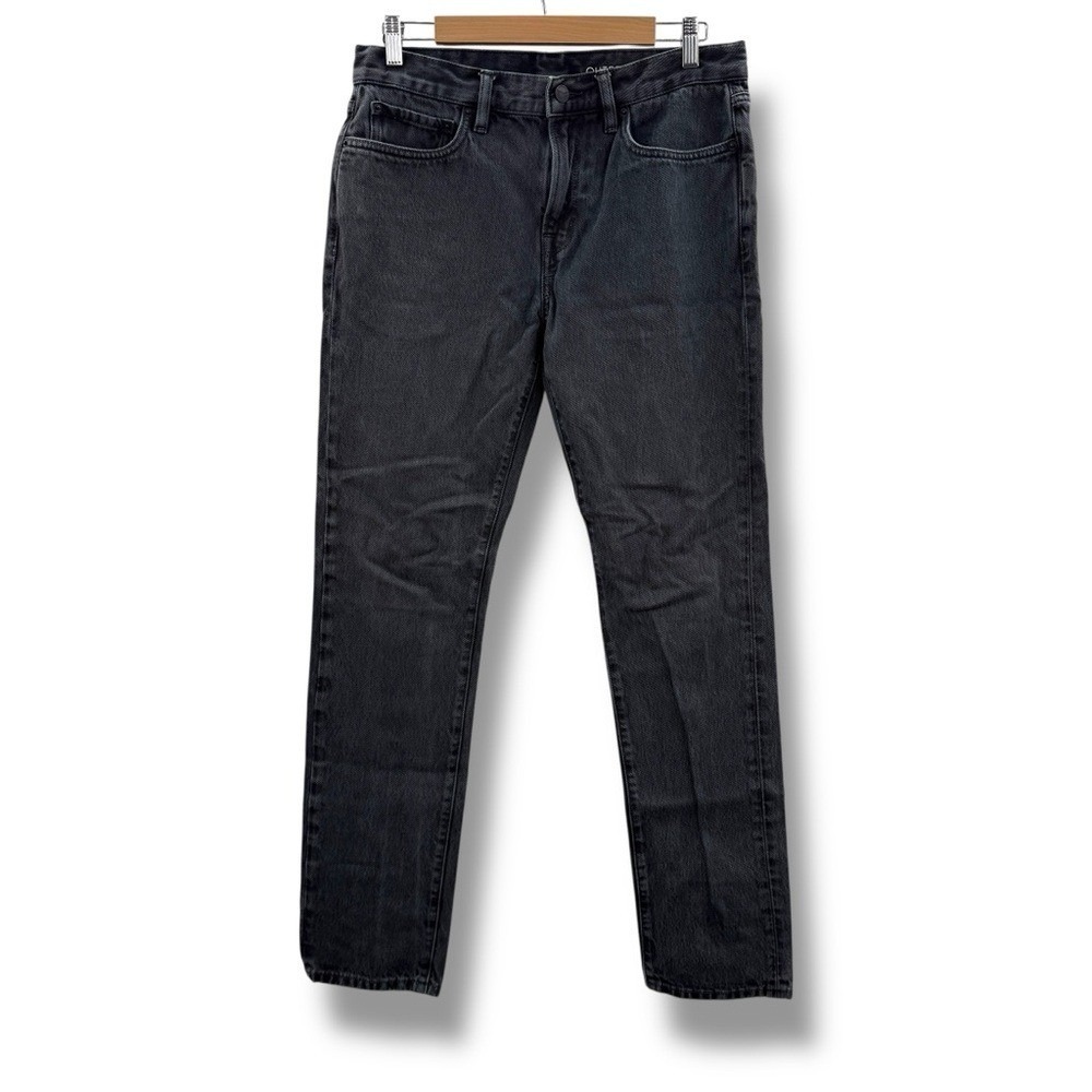 Outerknown Drifter Jeans Men's‎ 30x32 Black Gray Tapered Organic Cotton Casual
